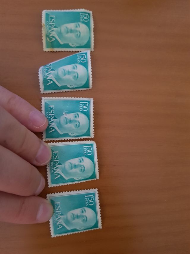 Sellos antigüos Franco 1,5 pesetas