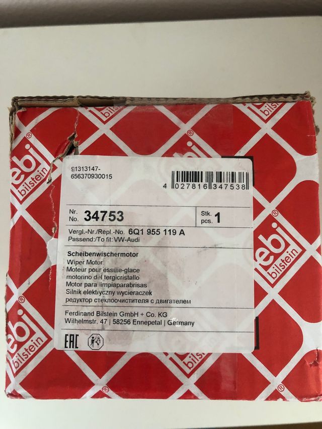 Motor limpiaparabrisas delantero Fabia,VW Polo 4