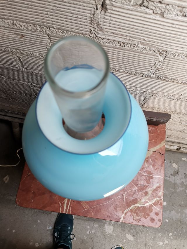 Lampara antigua de cristal