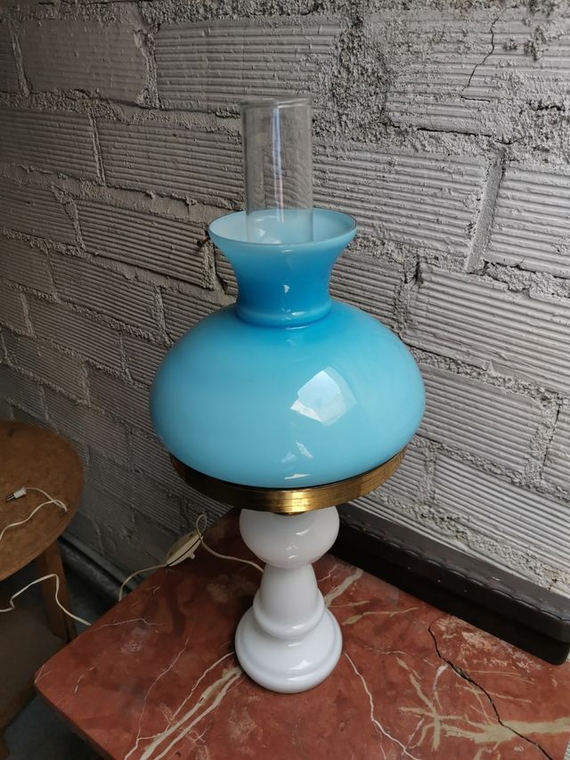 Lampara antigua de cristal