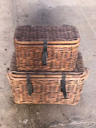 Cestas Maleta mimbre antiguas de segunda mano por 45 EUR en Alboraya en  WALLAPOP