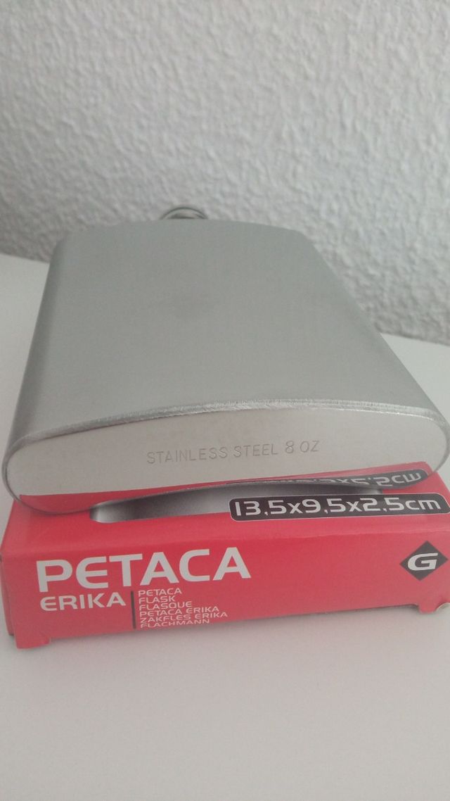 Petaca de acero 8oz acepto cambios
