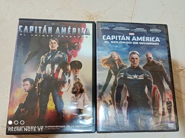 Lote Capitán América. 2 DVDs. Marvel