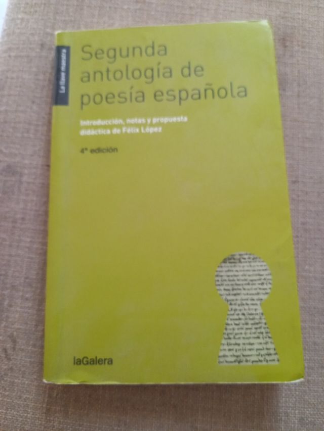 segunda antologia de poesia español