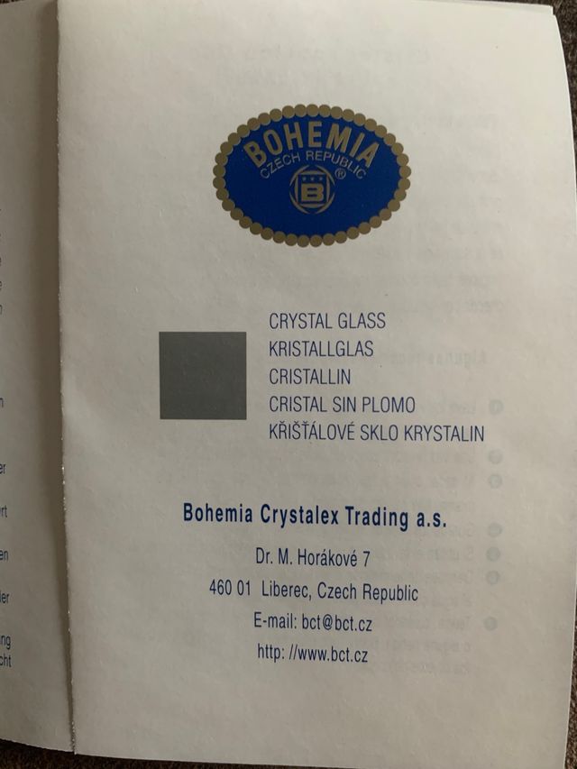 Juego de whisky de cristal de bohemia y plata