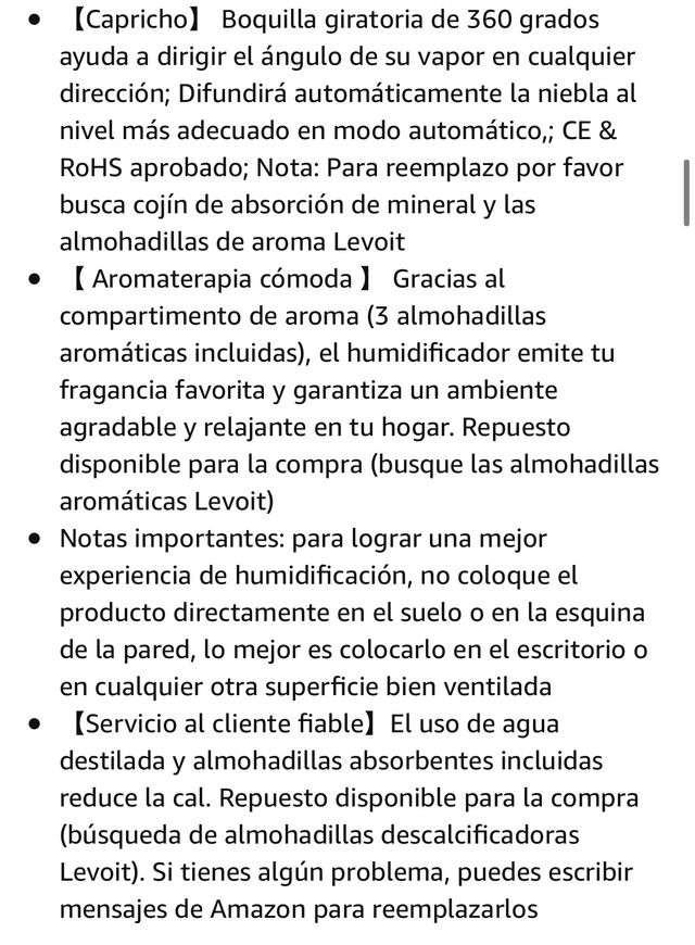 Humidificador Ultrasónico 6L