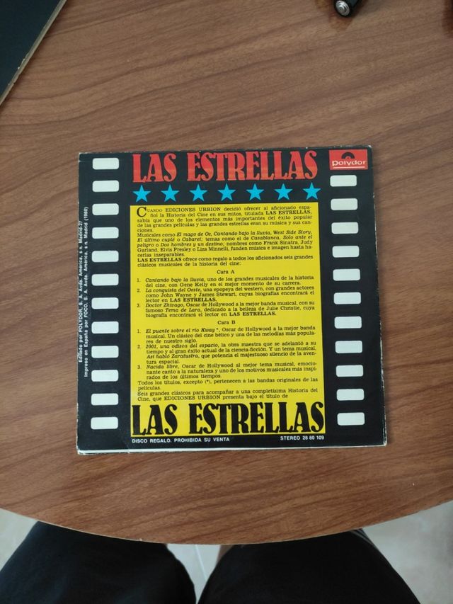 vinilo 6 temas de cine