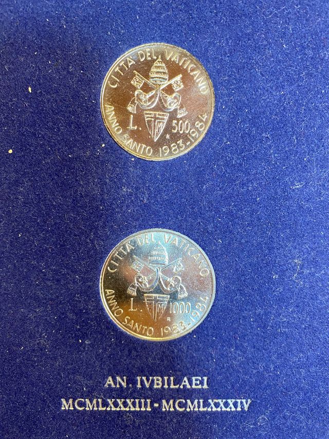 Monedas de plata Año Santo Vaticano