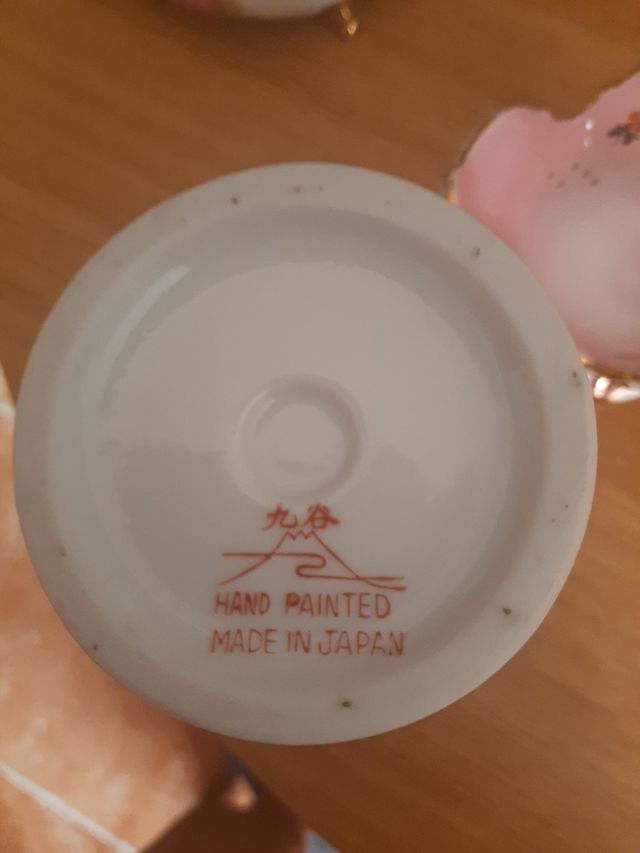 2 jarrones de porcelana fina, japones