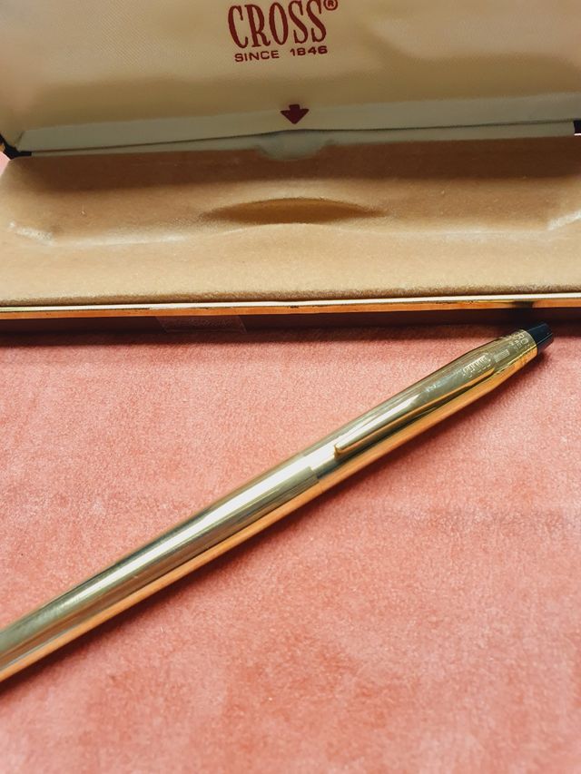 Boligrafo Cross chapado oro 18kl