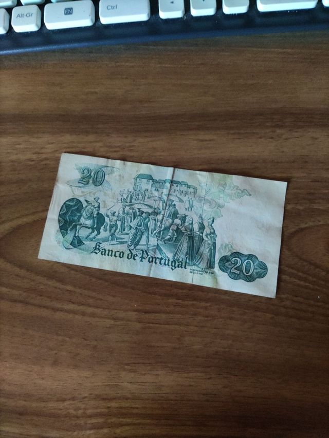 billete 20 escudos Portugal