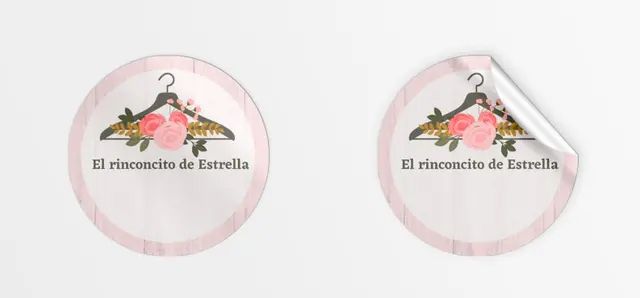 pegatinas redondas, personalizadas, troqueladas...
