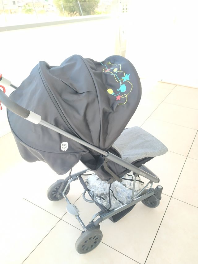 Completo-Cochecito bebé Tuc Tuc+saco+sombrilla