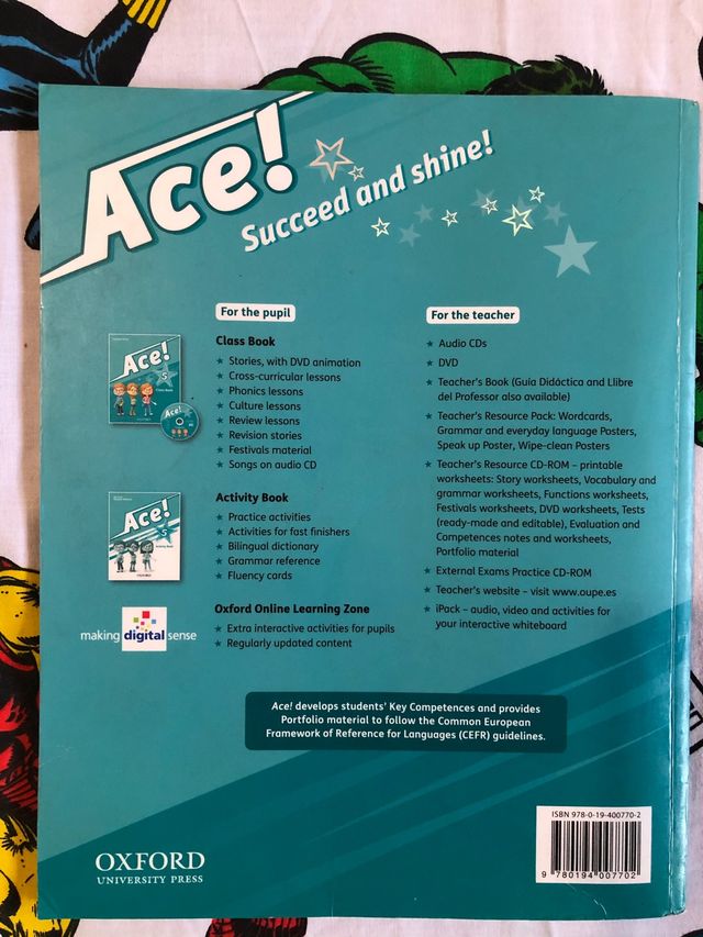 Inglés Ace! 5: Class Book OXFORD