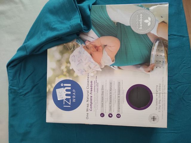 Fular portabebé elástico tejido bambú