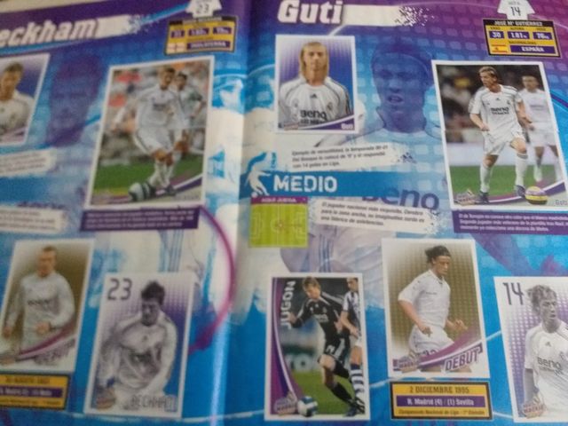 coleccion de cromos del Real Madrid 2006/07