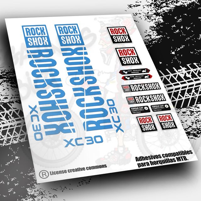 Pegatinas  horquillas ROCK SHOX BLUTO PB19