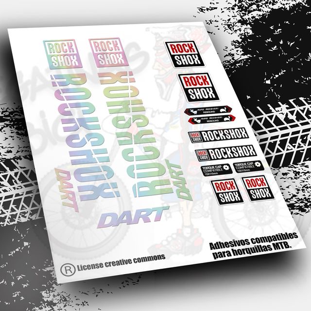Pegatinas horquillas ROCK SHOX DART PB28