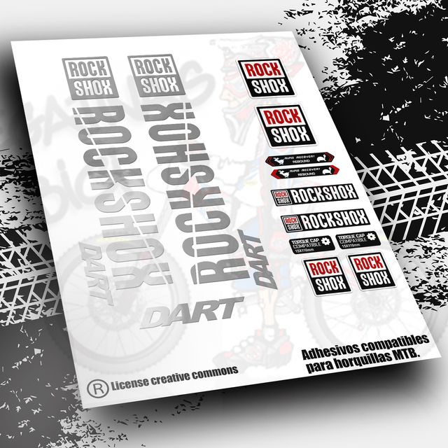 Pegatinas horquillas ROCK SHOX DART PB28