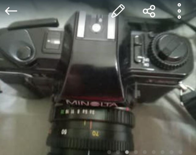 equipo de fotografía .Cámara Minolta