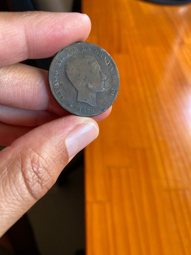 3 Monedas de Cobre Alfonso XII 1879