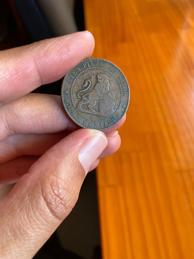 Lote 6 monedas de cobre 1870