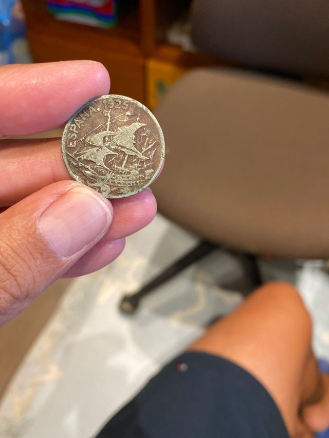 Moneda 25 céntimos 1925