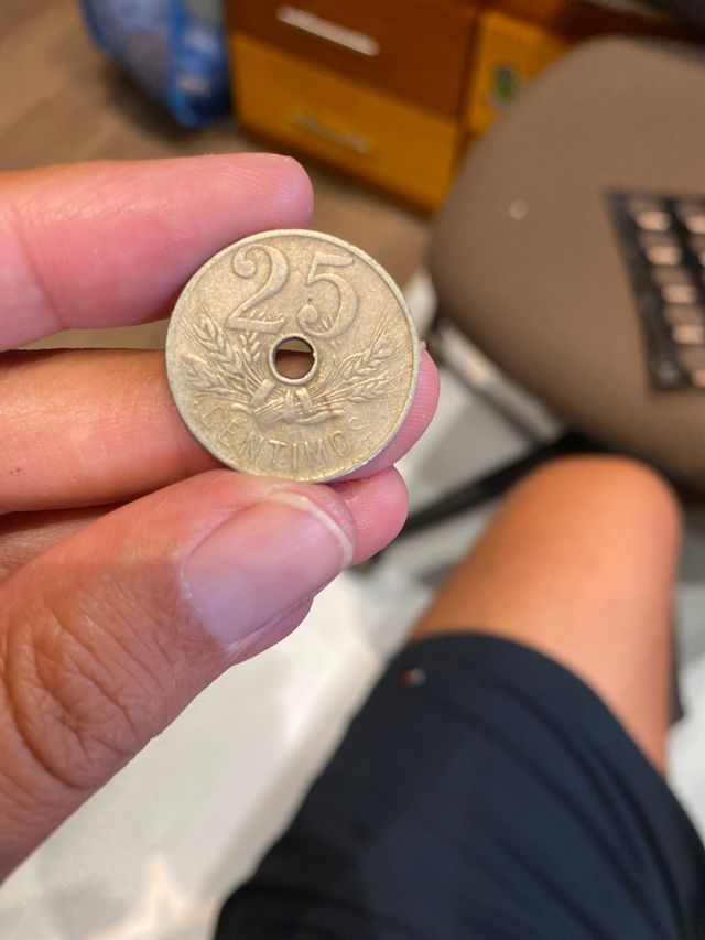 Moneda 25 céntimos 1927