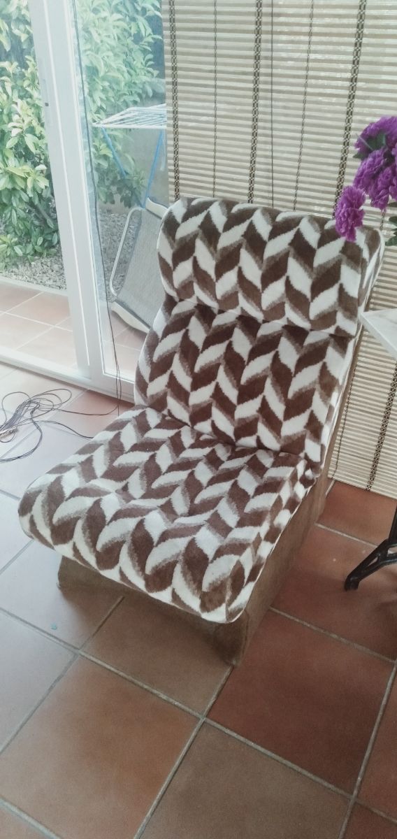 sillón estampado 