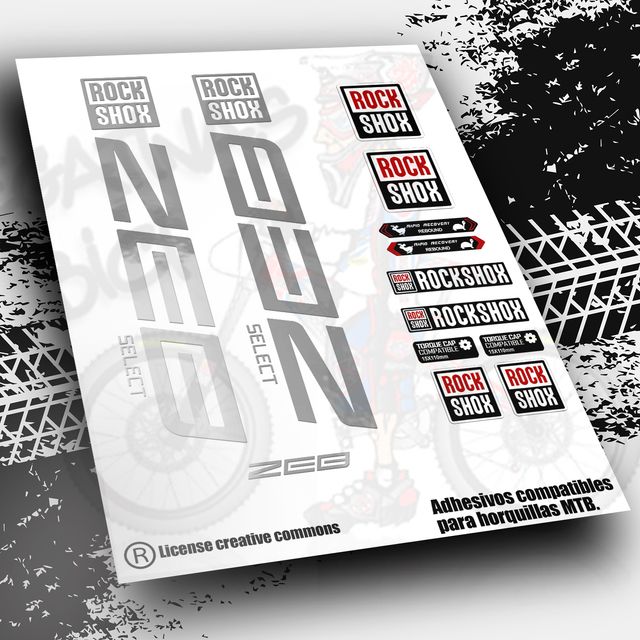 Pegatinas horquillas rock shox XC32 PB20