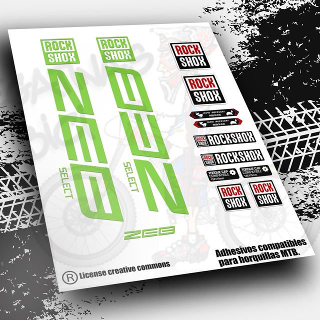 Pegatinas horquillas rock shox XC32 PB20