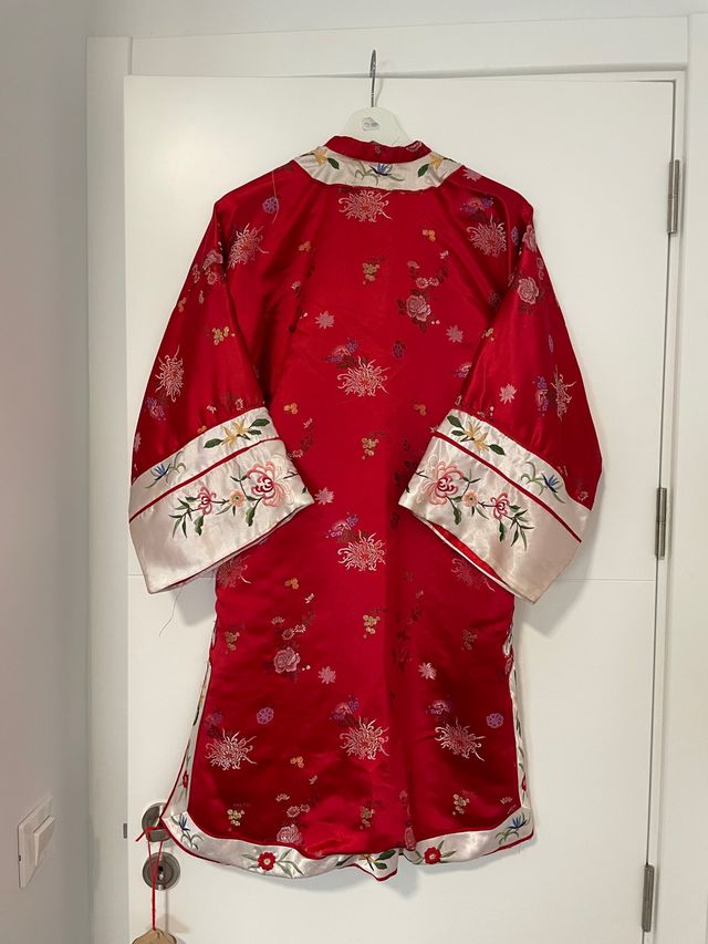 Kimono chino rojo