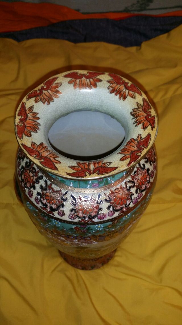 Jarrón Grande Esmalte estilo oriente