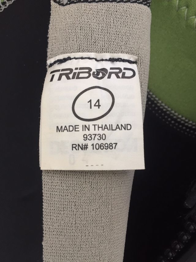 Traje neopreno Tribord corto 2mm talla 14 años