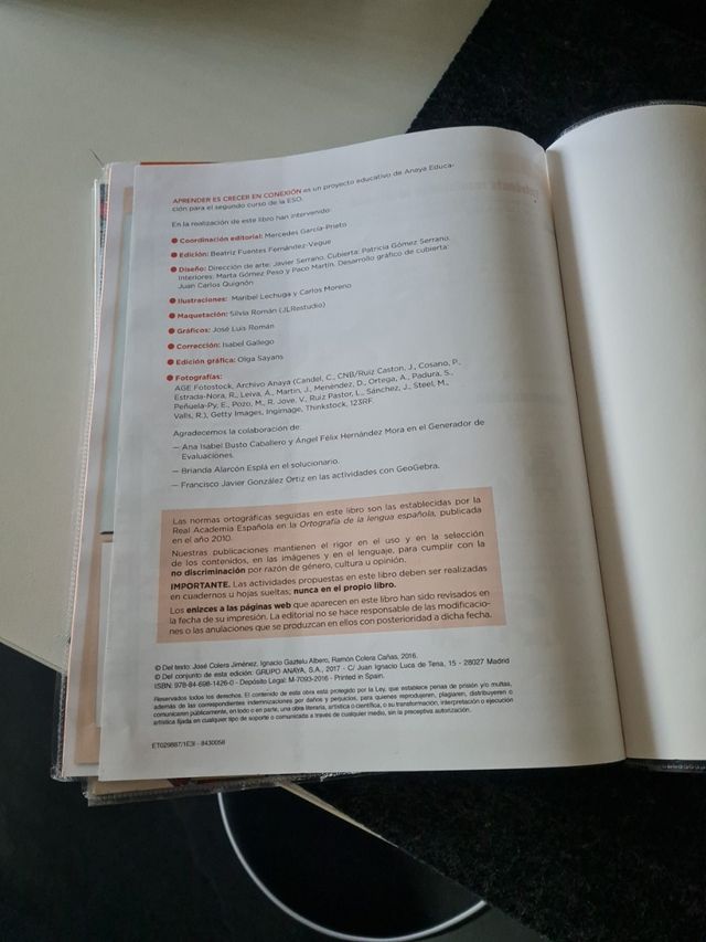 Matemáticas 2 ESO, Anaya