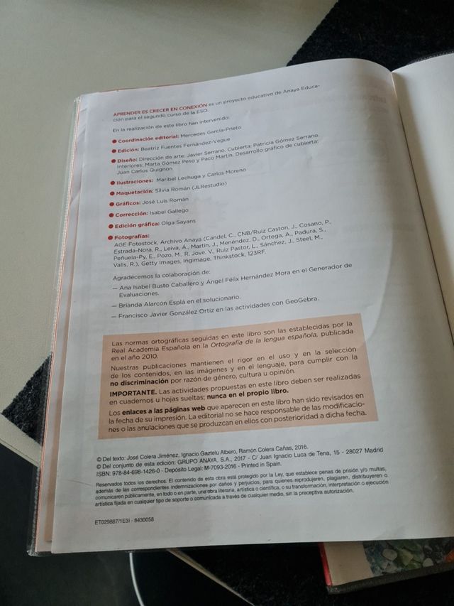 Matemáticas 2 ESO, Anaya