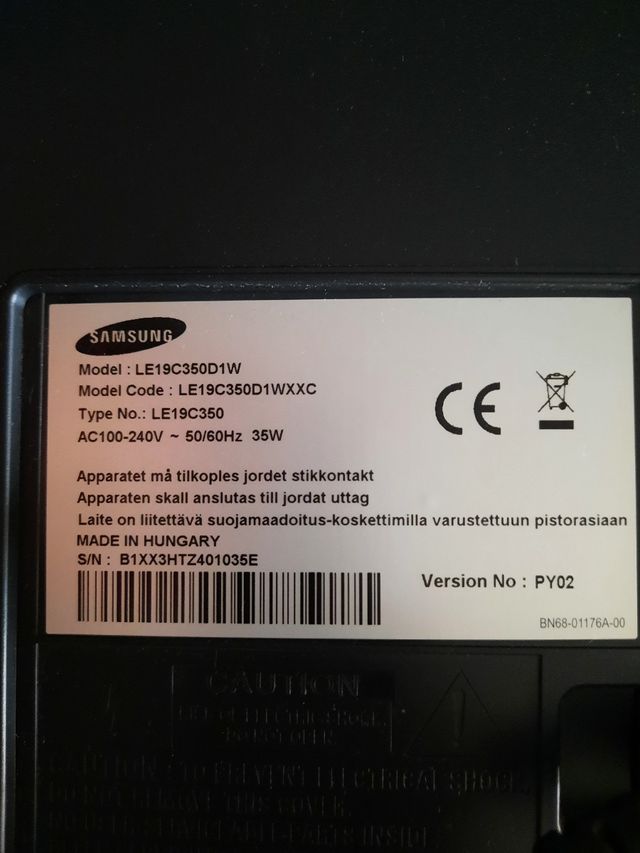 Televisión Samsung LCD 19" Seminueva