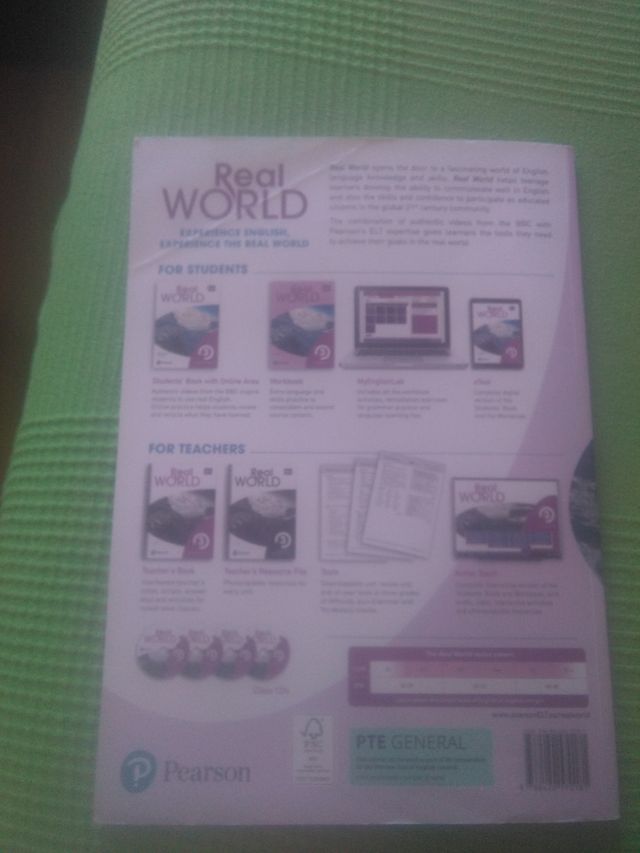 Libro Texto english REAL WORLD WORKBOOK.PEARSON.