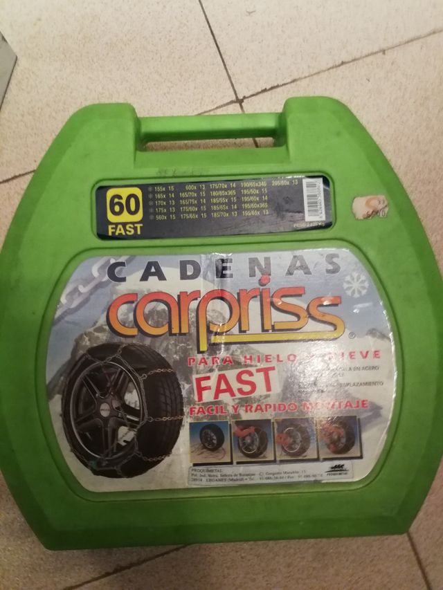cadenas nieve