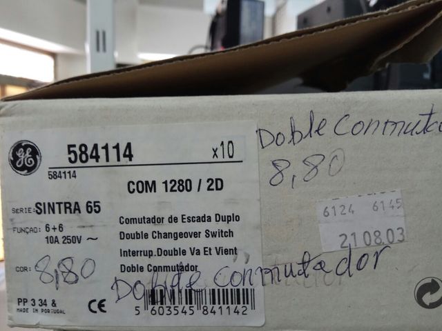 Doble conmutador estanco GE. Nuevos