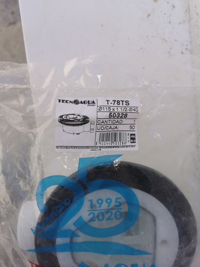 Válvula para plato de ducha