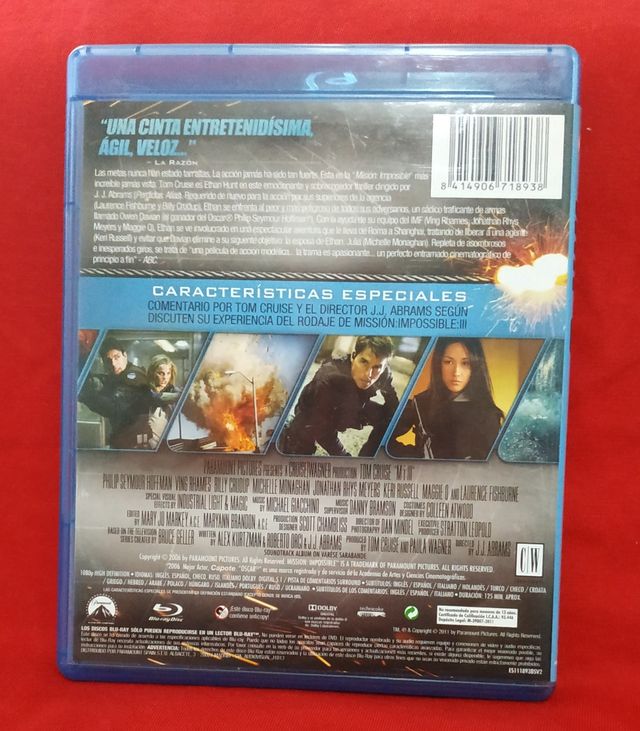 MISION IMPOSIBLE 3 BLU RAY