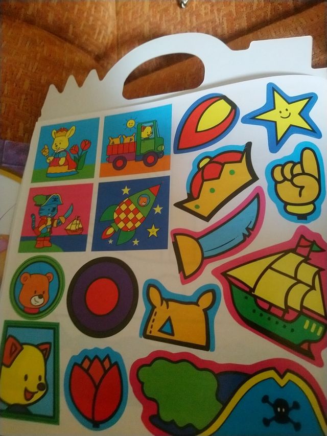 libro escribe, pega y colorea