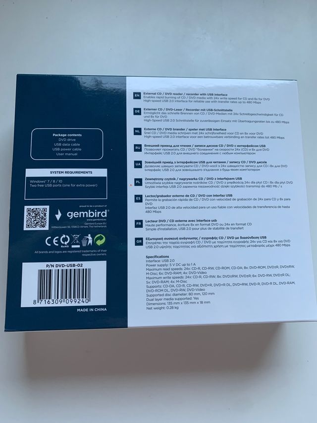 Unità DVD USB esterna