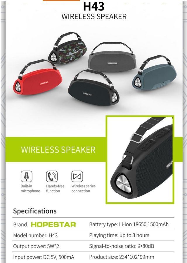 Altavoz HOPESTAR H43, 10W