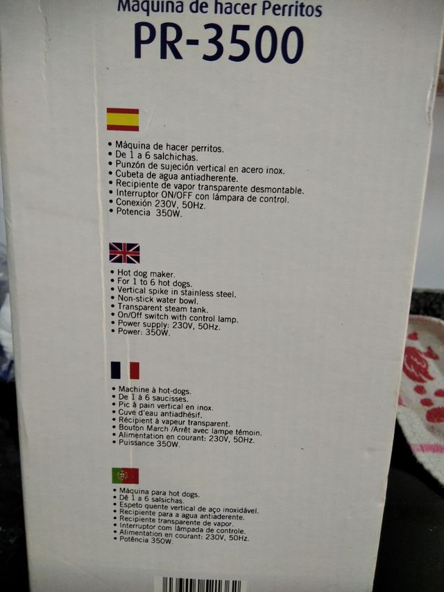 maquina de hacer perritos