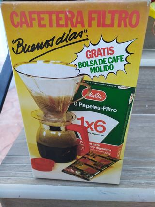 Cafetera melitta antigua en su caja original de segunda mano por 18 EUR en  Guadalajara en WALLAPOP