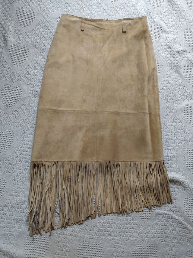 FALDA PIEN DE ANTE CON FLECOS MARCA HELIUM