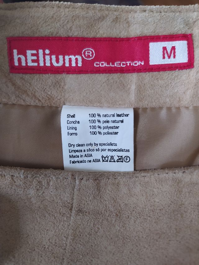 FALDA PIEN DE ANTE CON FLECOS MARCA HELIUM