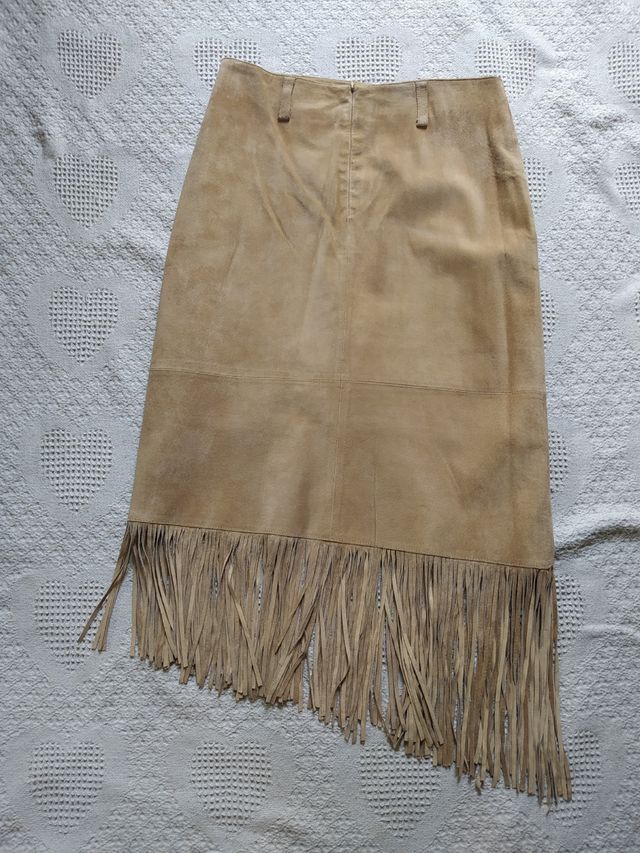 FALDA PIEN DE ANTE CON FLECOS MARCA HELIUM